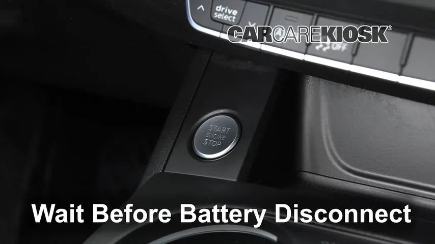 2017 Audi A4 Quattro Premium Plus 2.0L 4 Cyl. Turbo Battery Replace